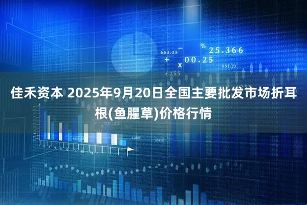 佳禾资本 2025年9月20日全国主要批发市场折耳根(鱼腥草)价格行情